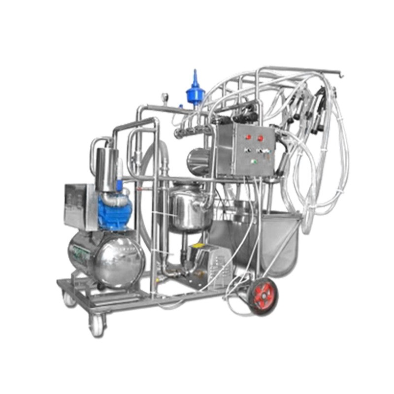山羊挤奶机移动挤牛奶挤奶机 挤奶器 单缸真空泵移动挤牛奶挤奶机图3