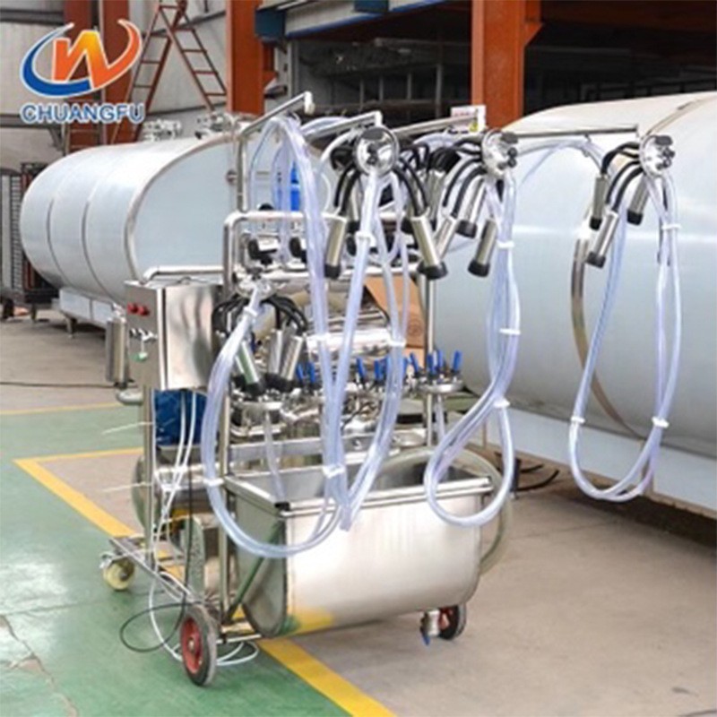 山羊挤奶机移动挤牛奶挤奶机 挤奶器 单缸真空泵移动挤牛奶挤奶机图4