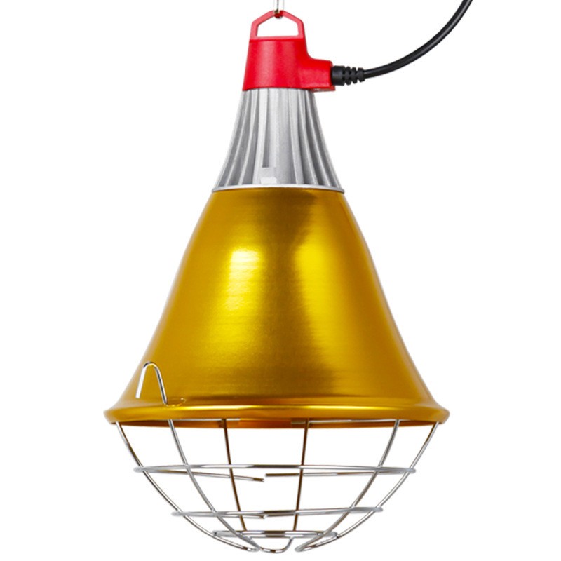 养殖保温灯罩带开关仔猪保温灯罩兽用取暖灯罩畜牧保温灯网罩灯罩图5