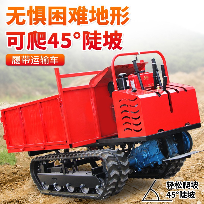 爬山虎履带运输车 农用山地果园运输车 小型自卸运输拉料拖拉机图3