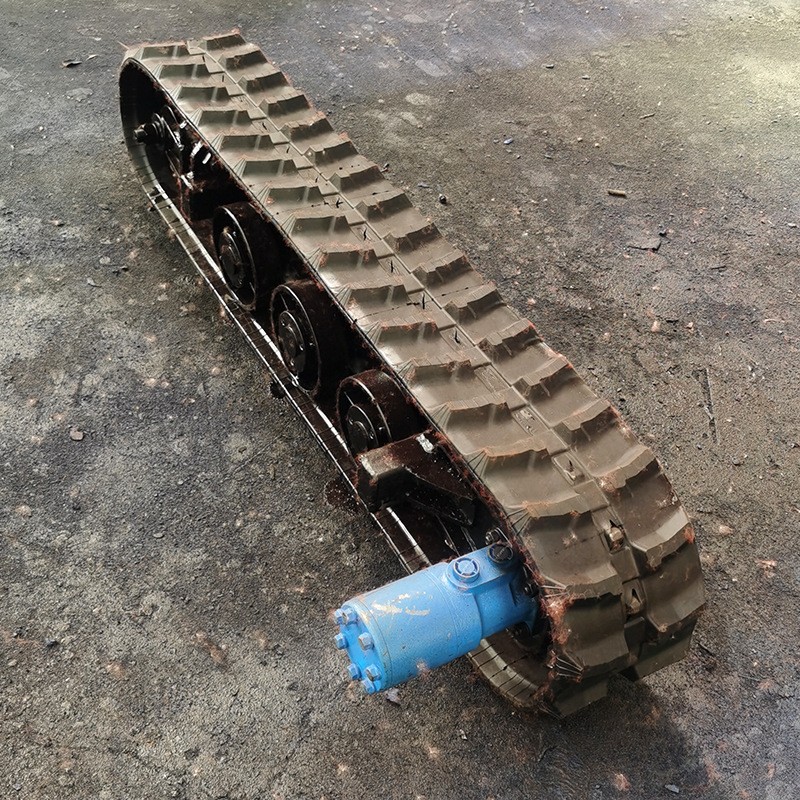 厂家供应单个独轮履带总成农用机械配件独轮液压履带总成图4