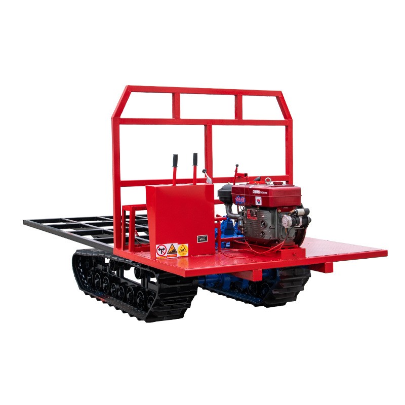 山地橡胶履带运输车全地形履带平板车园林花木果园搬运车图5