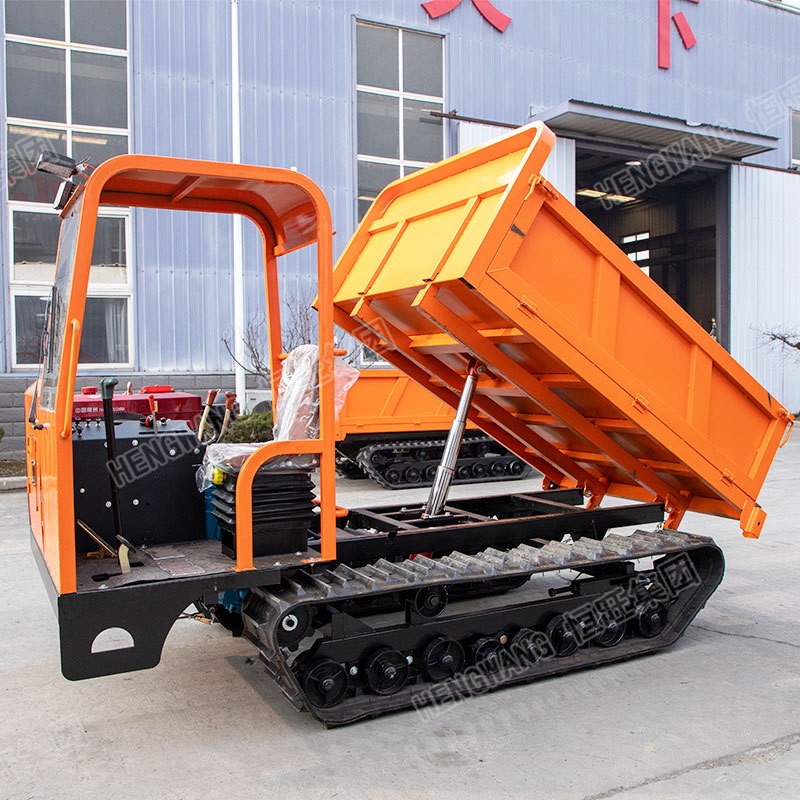 3吨履带运输车全地形山地果园农用爬坡履带水路两用拖拉机自卸车图4