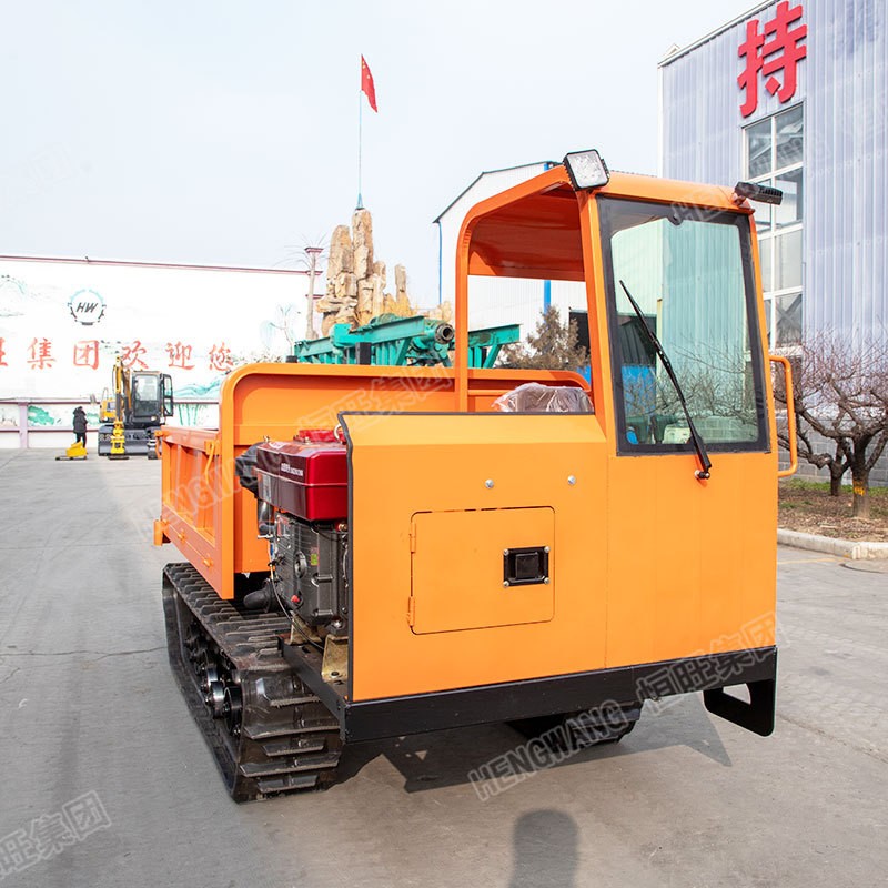 3吨履带运输车全地形山地果园农用爬坡履带水路两用拖拉机自卸车图2