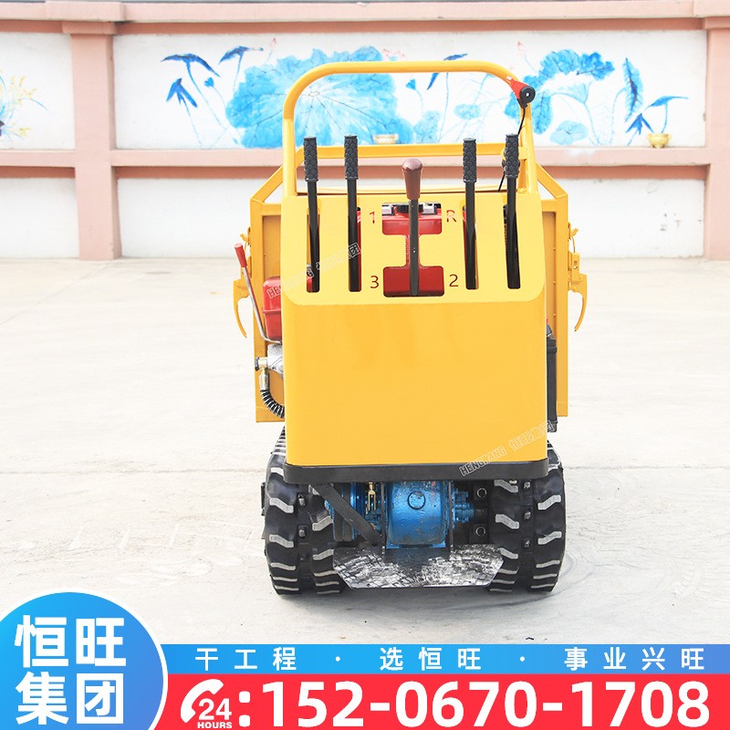 履带运输车1吨全地形山区爬坡王果园农用手扶搬运自卸山地爬山虎图2