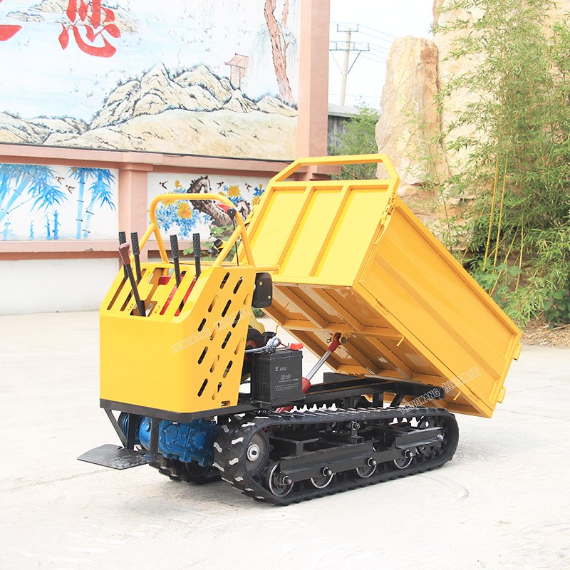 履带运输车1吨全地形山区爬坡王果园农用手扶搬运自卸山地爬山虎图4