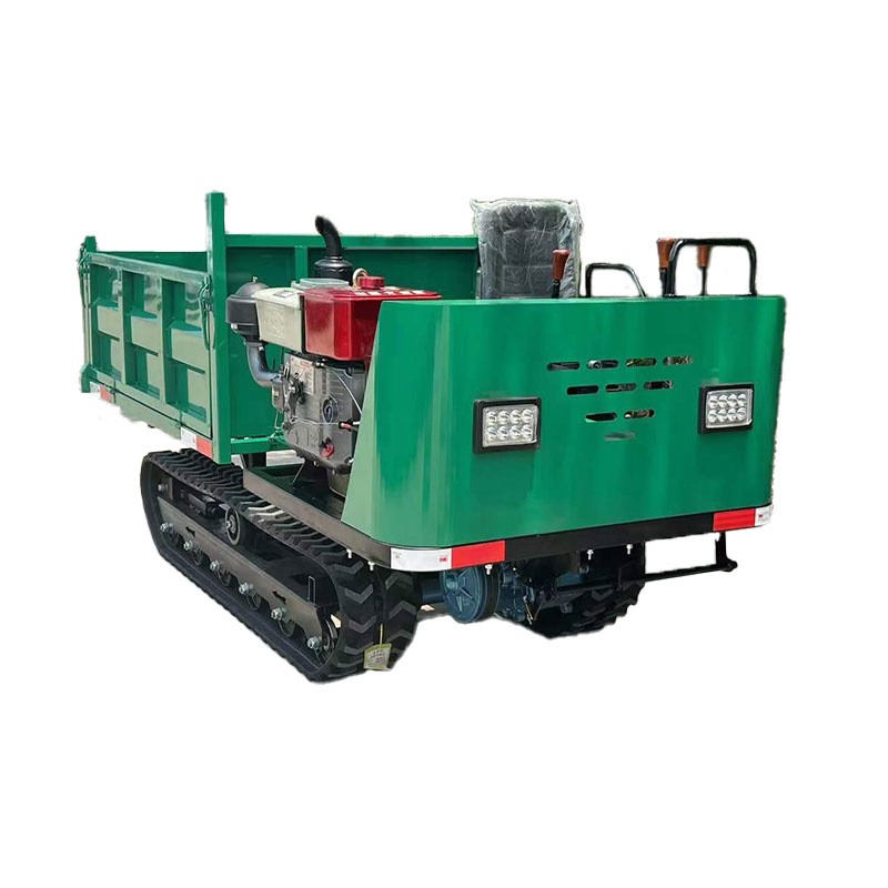 小型座驾式履带运输车 爬山虎履带果园运输车农用搬运自卸翻斗车图5