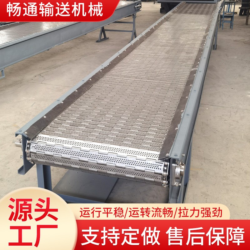 厂家供应链条式链板输送机多规格重型链板输送机食品可用输送机图4