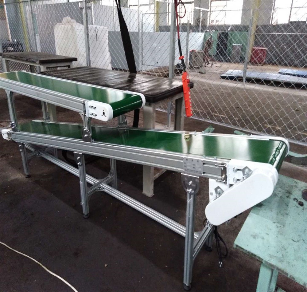 爬坡流水线快递皮带输送带装卸货配套口罩机小型链板传送带输送机图4