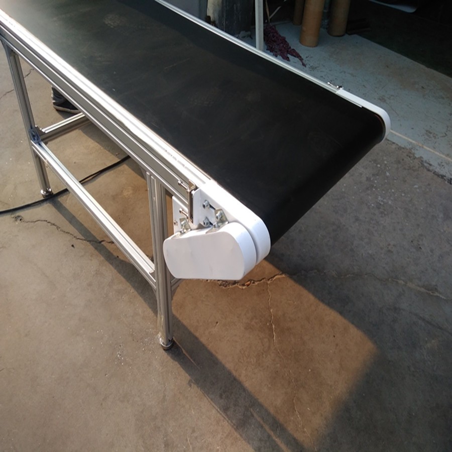 输送带小型输送机装车卸货防滑爬坡皮带电动折叠升降移动式传送带图3