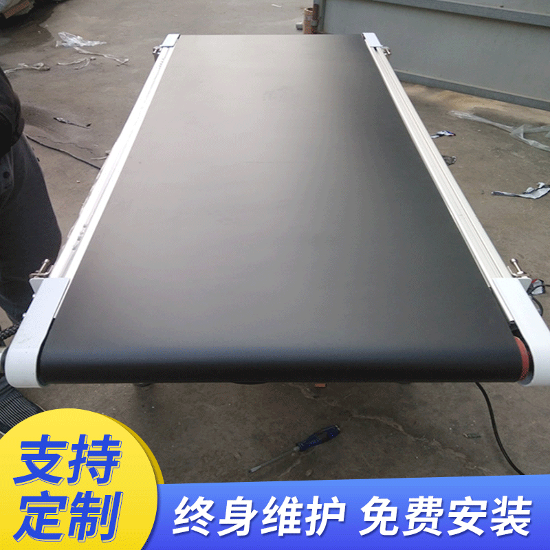 输送带小型输送机装车卸货防滑爬坡皮带电动折叠升降移动式传送带图2