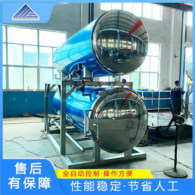 杀菌锅 休闲食品杀菌釜 鸭蛋卤蛋高温杀菌锅饮料水浴式杀菌设备图3