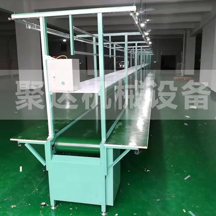 聚达电子装配工作台 流水线组装操作台带灯式 生产车间工作台来图图2