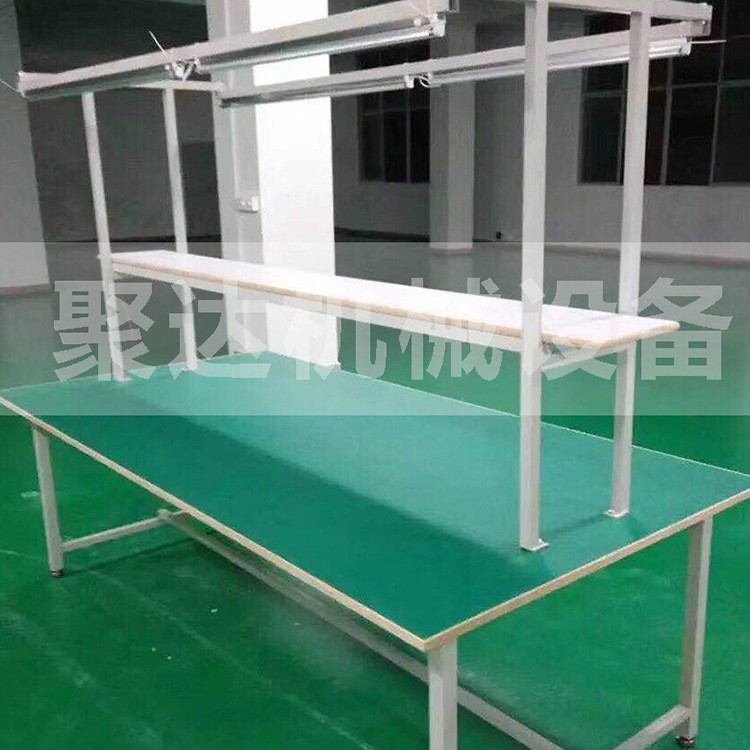 聚达电子装配工作台 流水线组装操作台带灯式 生产车间工作台来图图5