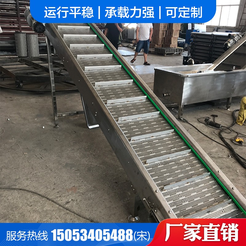 优惠供应泡菜流水线链板提升机冷却线传输机流水线板链式提升机图4