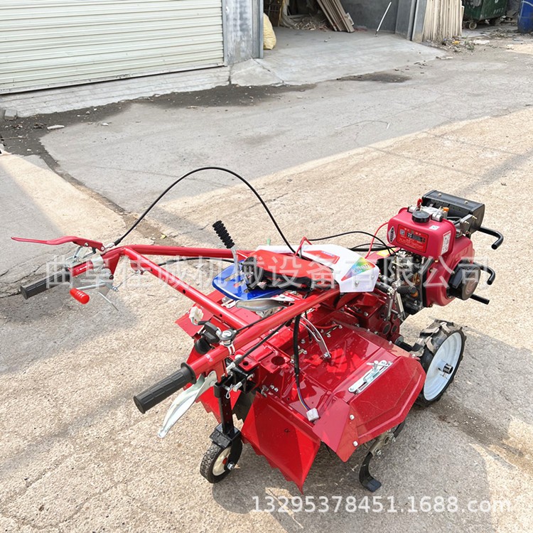 佳诚 手扶式大马力耕地机 柴油后旋四驱旋耕机 微型旋耕松土机图2