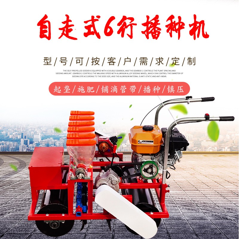 新型手推大棚蔬菜精量芹菜香菜韭菜菠菜油菜小葱萝卜单粒播种机图2