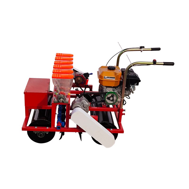 新型农业机械厂家新款汽油自走式 青萝卜 香葱播种机图5