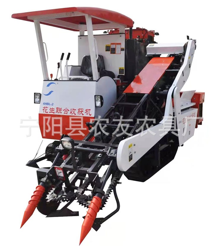 湛江花生收获机 联合收割机 花生收获摘果一体机 拔花生机图5