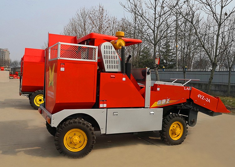 后置扒皮玉米联合收割机 2行倒伏玉米收获机 3行背负式青储玉米收图3