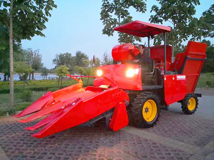 后置扒皮玉米联合收割机 2行倒伏玉米收获机 3行背负式青储玉米收