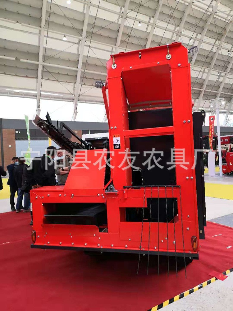 湛江浔令县花生收获机 自走式全自动花生摘果机单垄双行收割花生图3