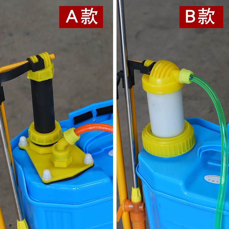 16L八角单管/双管手动喷雾器 背负式手持高压农业用喷雾机可定做图3