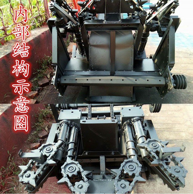 四轮车带玉米割台秸秆粉碎玉米收获机玉米收获机多缸割台单杠图4