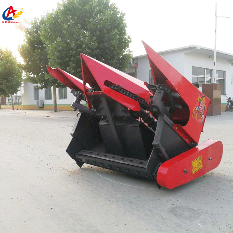 四轮车带玉米割台秸秆粉碎玉米收获机玉米收获机多缸割台单杠图2