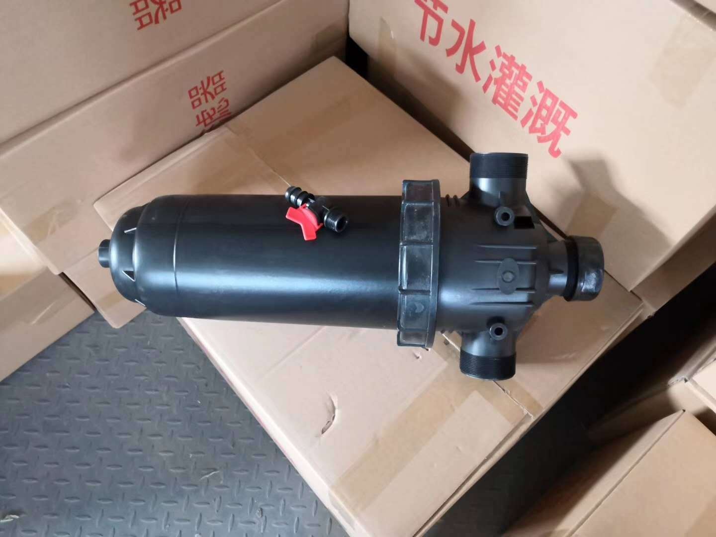 网式过滤器厂家出售75mm塑料网式过滤器T型2.5寸全塑过滤器图2