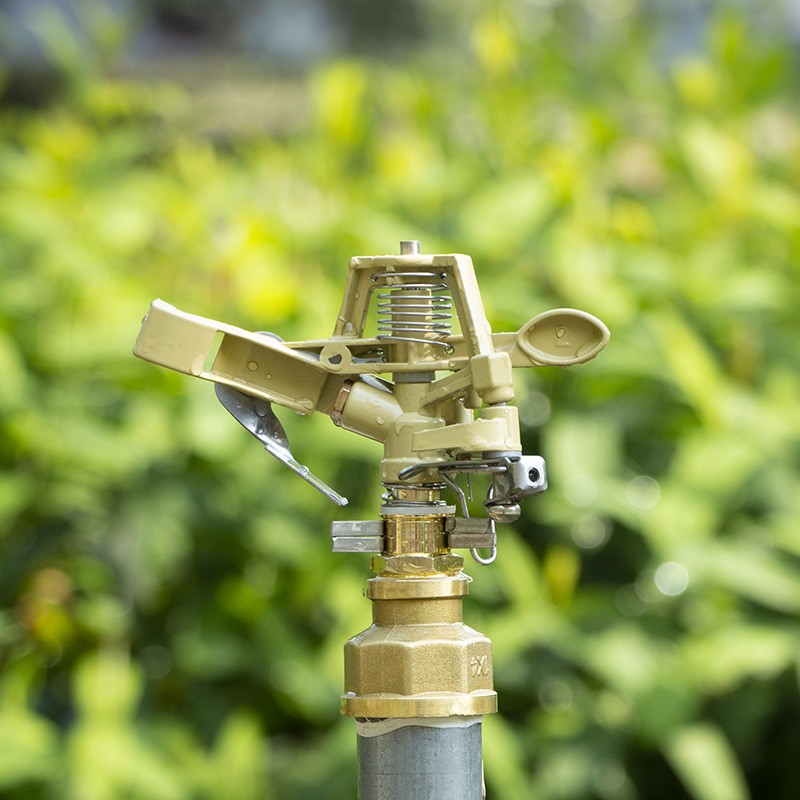喷灌喷头农业灌溉合金摇臂喷水器自动旋转喷淋360度可调 绿化浇水图2