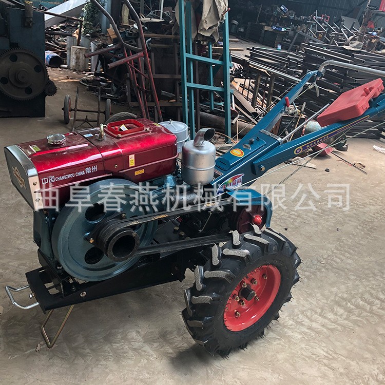 农用手扶式拖拉机 山地丘陵手扶打地机 大马力起垄开沟耕田机图2