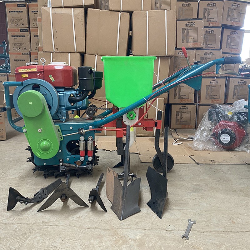 农用小型链轨微耕机 翻土犁地微耕机 多功能使用微耕机直销工厂图2