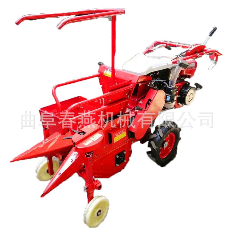 前置苞米扒皮收割机拖拉机 柴油大马力收苞米机 手扶式玉米收获机图4
