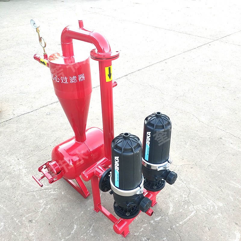 4寸离心式过滤器自动反冲洗立式农用节水灌溉石英砂离心过滤器图4