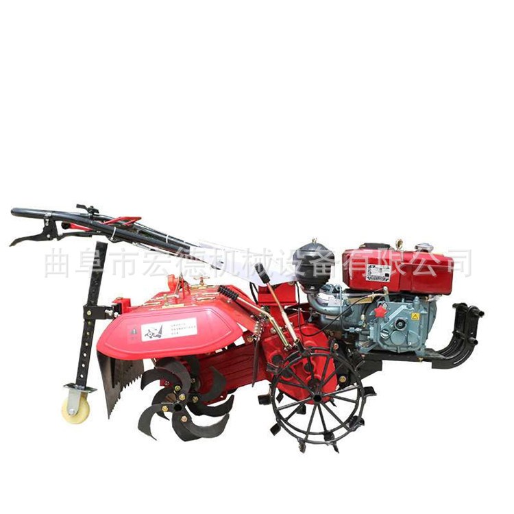 水田小型旋耕机 手推式旋耕锄草机 四驱便携式翻地机图5
