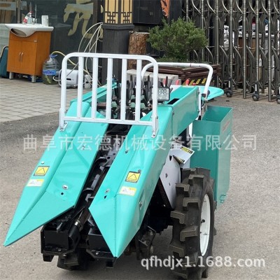 小型手扶带玉米收割机 柴油18马力收获机 单垄玉米采收机