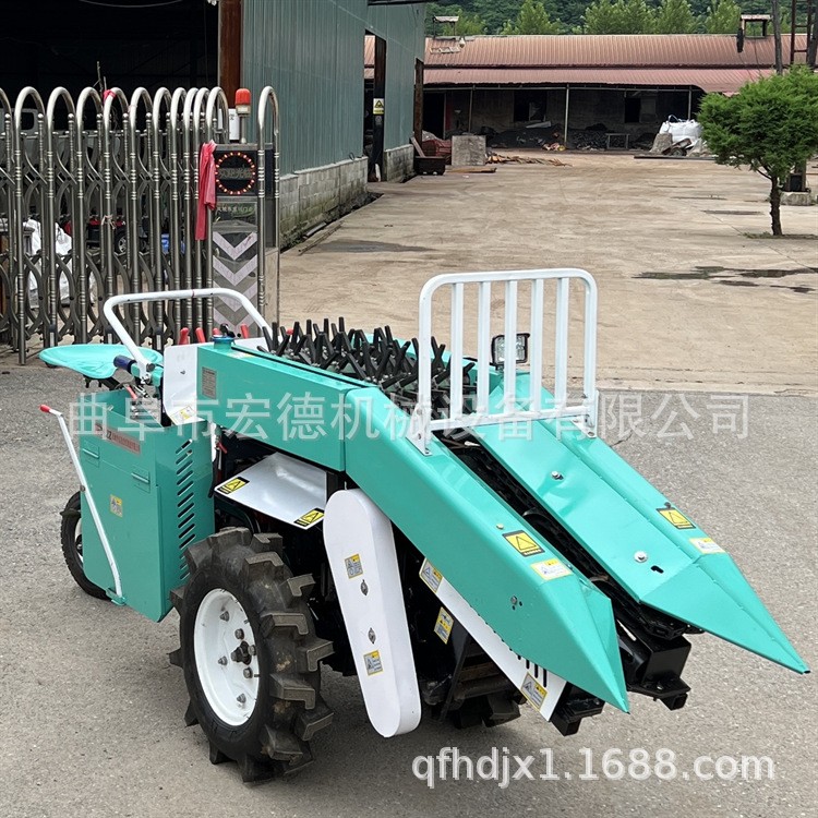 小型手扶带玉米收割机 柴油18马力收获机 单垄玉米采收机图2