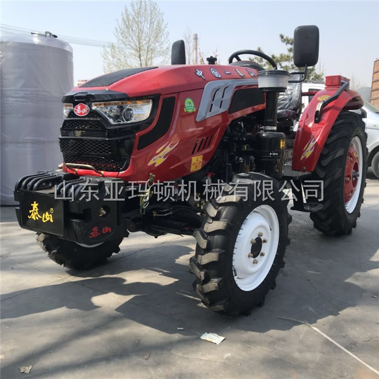 高配置中型泰山轮式拖拉机带旋耕机翻转犁多用途轮距可调性能稳定图3