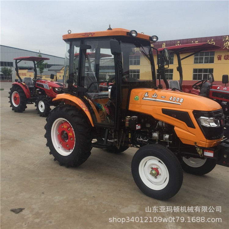 高配置中型泰山轮式拖拉机带旋耕机翻转犁多用途轮距可调性能稳定图4