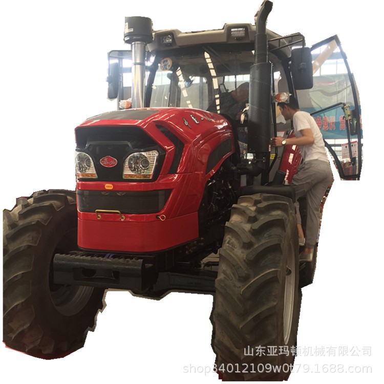 高配置中型泰山轮式拖拉机带旋耕机翻转犁多用途轮距可调性能稳定图5