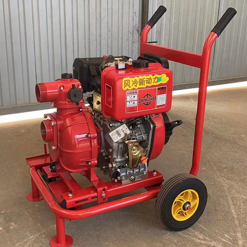 汽油柴油机抽水机3寸4寸农用灌溉高压大流量水泵自吸式户外抽水泵图3