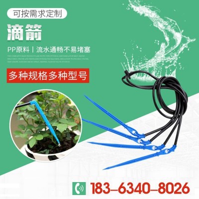 农田灌溉一进四出滴箭园林自动浇灌套装毛管设备压力补偿滴头滴箭