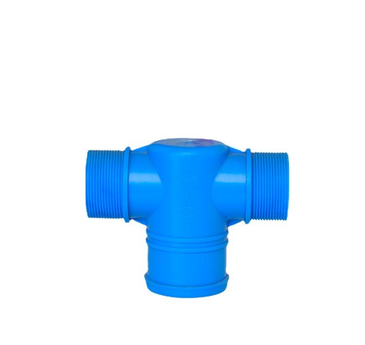 现货出售农用滴灌带主管道配件阳纹三通四通堵三通以及阀门等配套