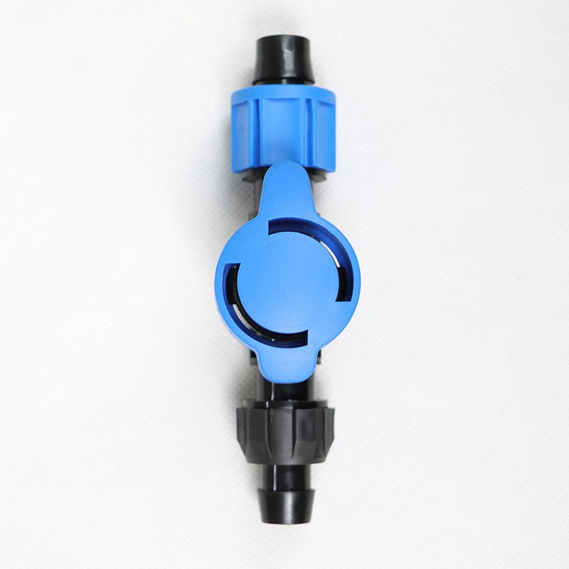 PE速连外接直接接头管件 直通堵头三通球阀喷灌滴灌节水灌溉接头图2