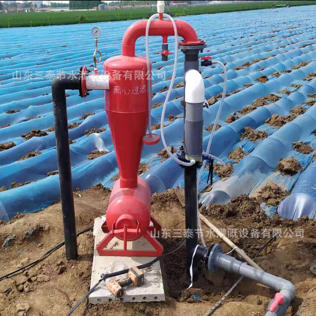 农田灌溉水肥一体过滤器组 钢制施肥罐离心 网式过滤器图2