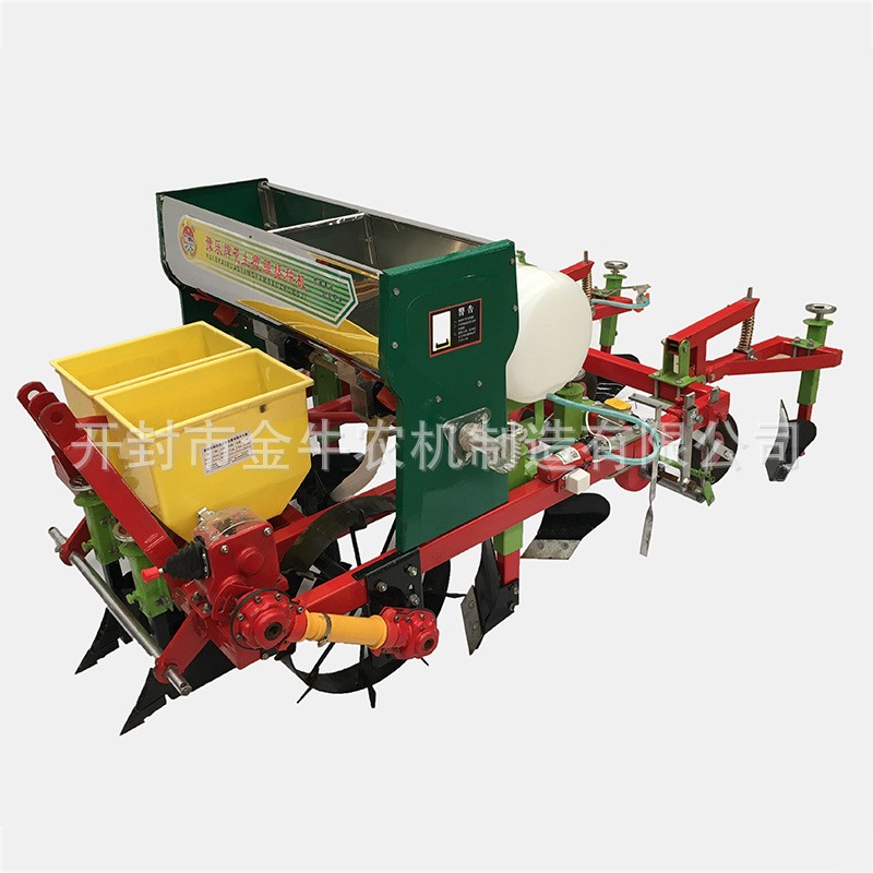 定制两行带肥箱花生播种机 农用花生播种机小型 花生起垄播种机图2