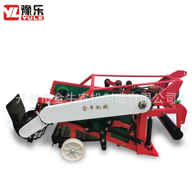 90型花生收获机 卷链振动筛式收花生机 拖拉机带动式花生收获机图2