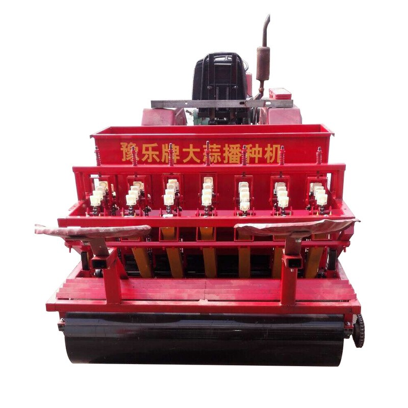 厂家直销豫乐牌四轮车带大蒜播种机农用大蒜种植机图3