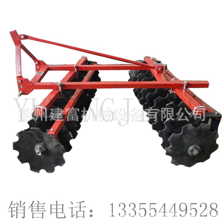 小型四轮带旋耕耙 缺口轻耙 单缸拖拉机悬挂缺口耙 锰钢耙片图5